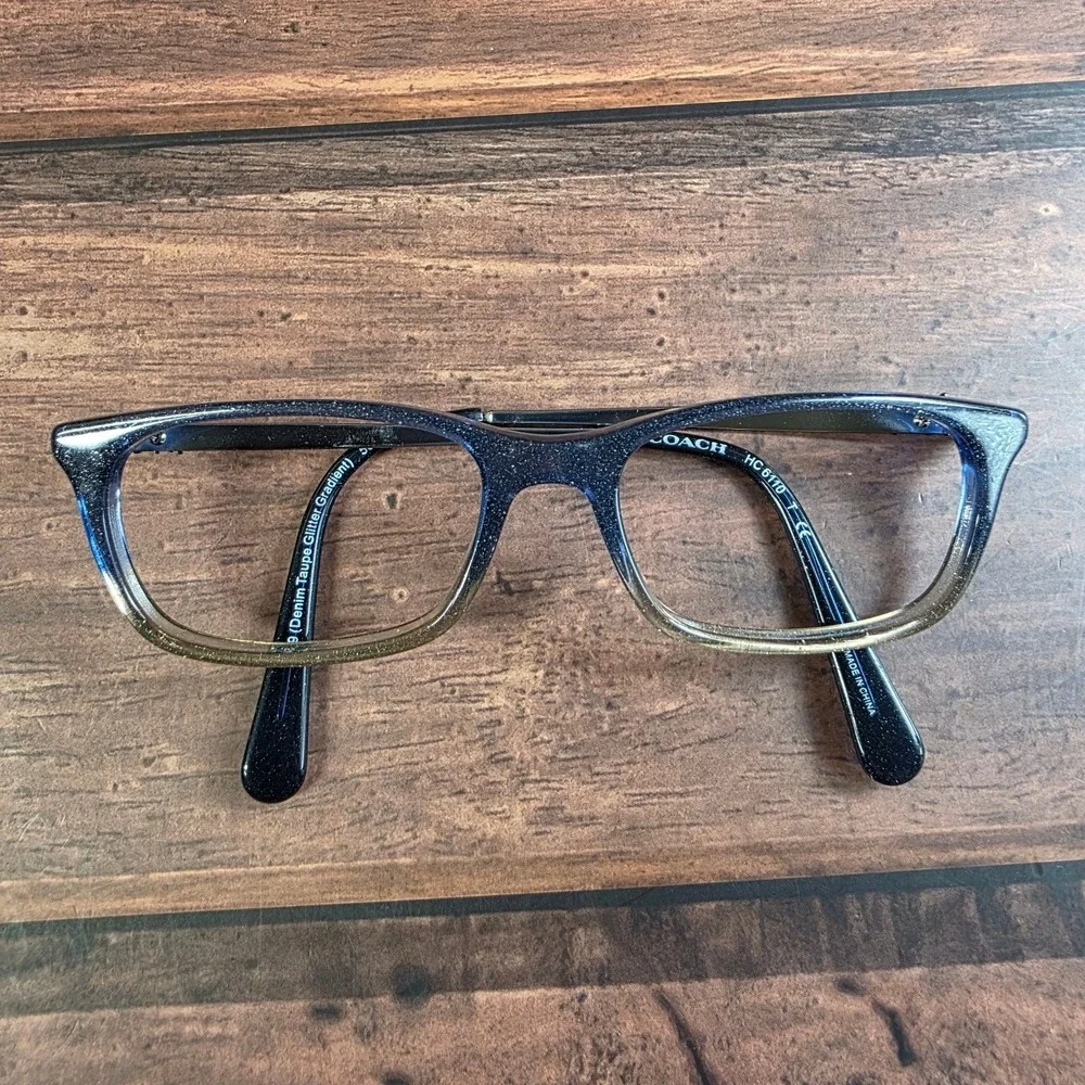 Coach HC6110 Denim‎ Taupe Glitter Gradient Eyeglasses 50-16-140 Horse & Carriage